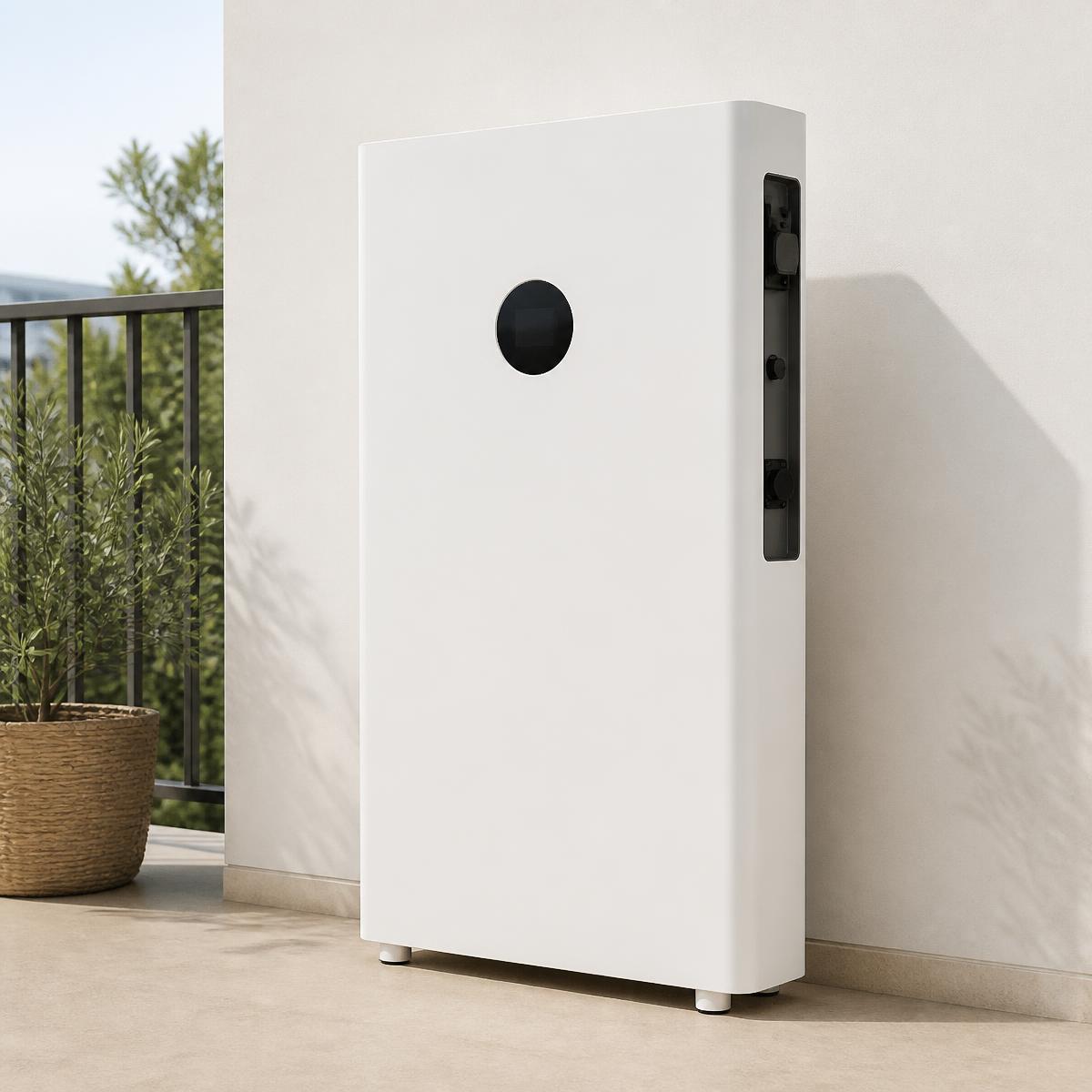 Ohmni Balkon 5000 thuisbatterij met stekker: Alles in een van 5 kWh met omvormer van 2.400 W, mag buiten staan